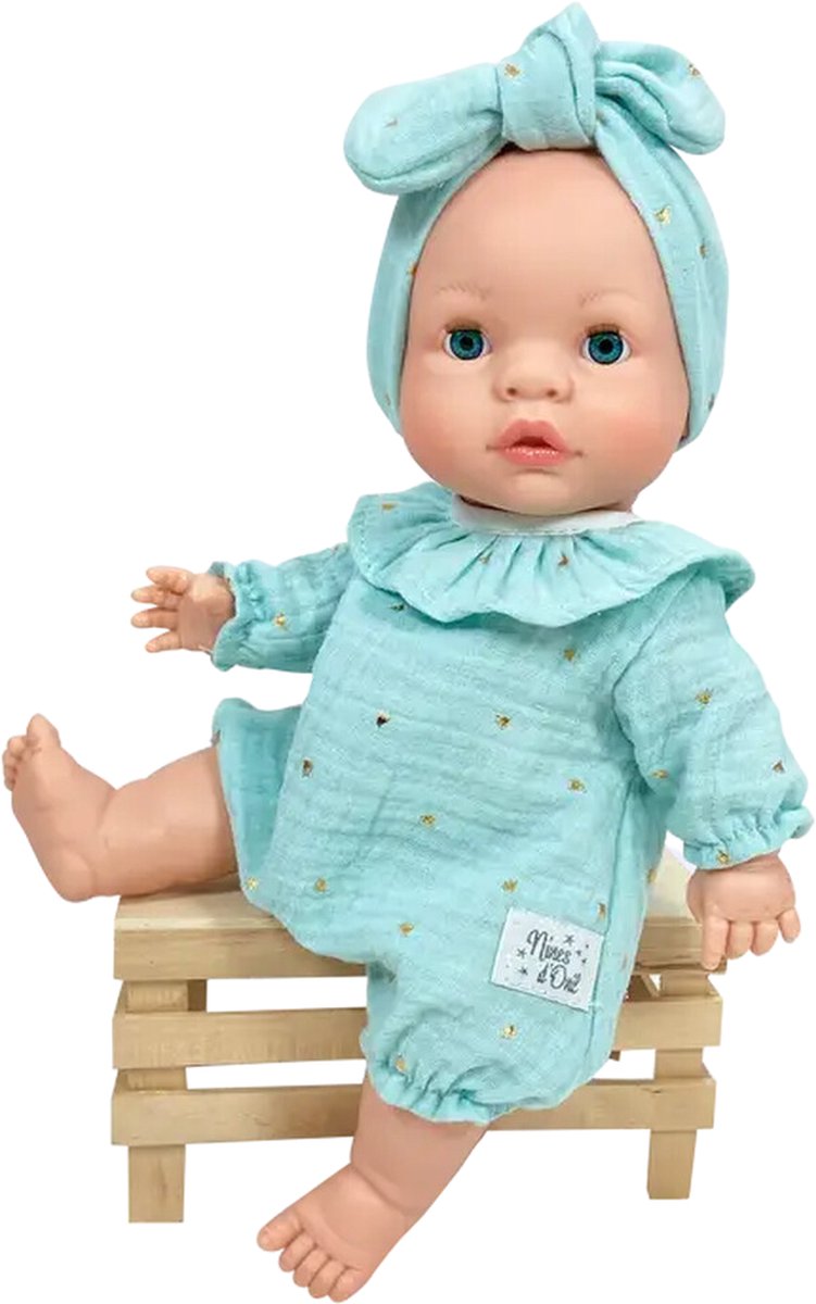 Nines d Onil Babypop Blank Meisje 37 cm